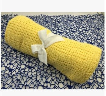 Soft Cotton Cellular Baby Blanket