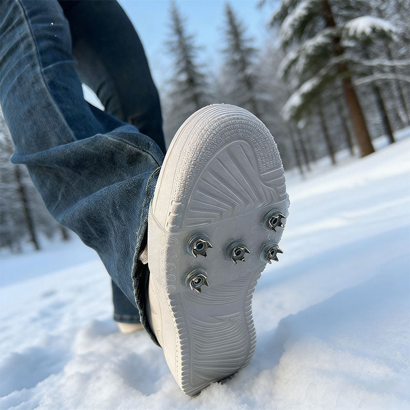 5-Point Adjustable Ice Cleats | Non-Slip Crampon Spikes for Hiking & Winter Walking on Ice