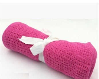 Soft Cotton Cellular Baby Blanket