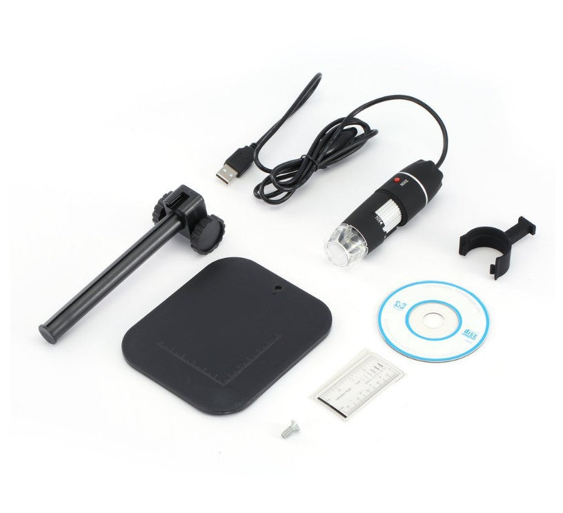 Black Digital Microscope Camera with Magnifier Lens
