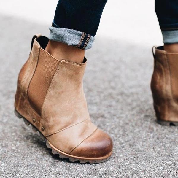 Wedge Heel Martin Boots for Europe and America