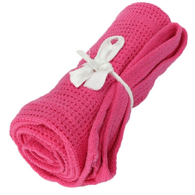 Soft Cotton Cellular Baby Blanket