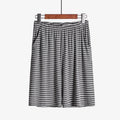 Plus Size Striped Loose Fitting Loungewear Shorts