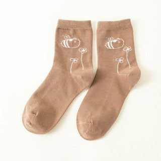 Cute Cartoon Cotton Socks for Women