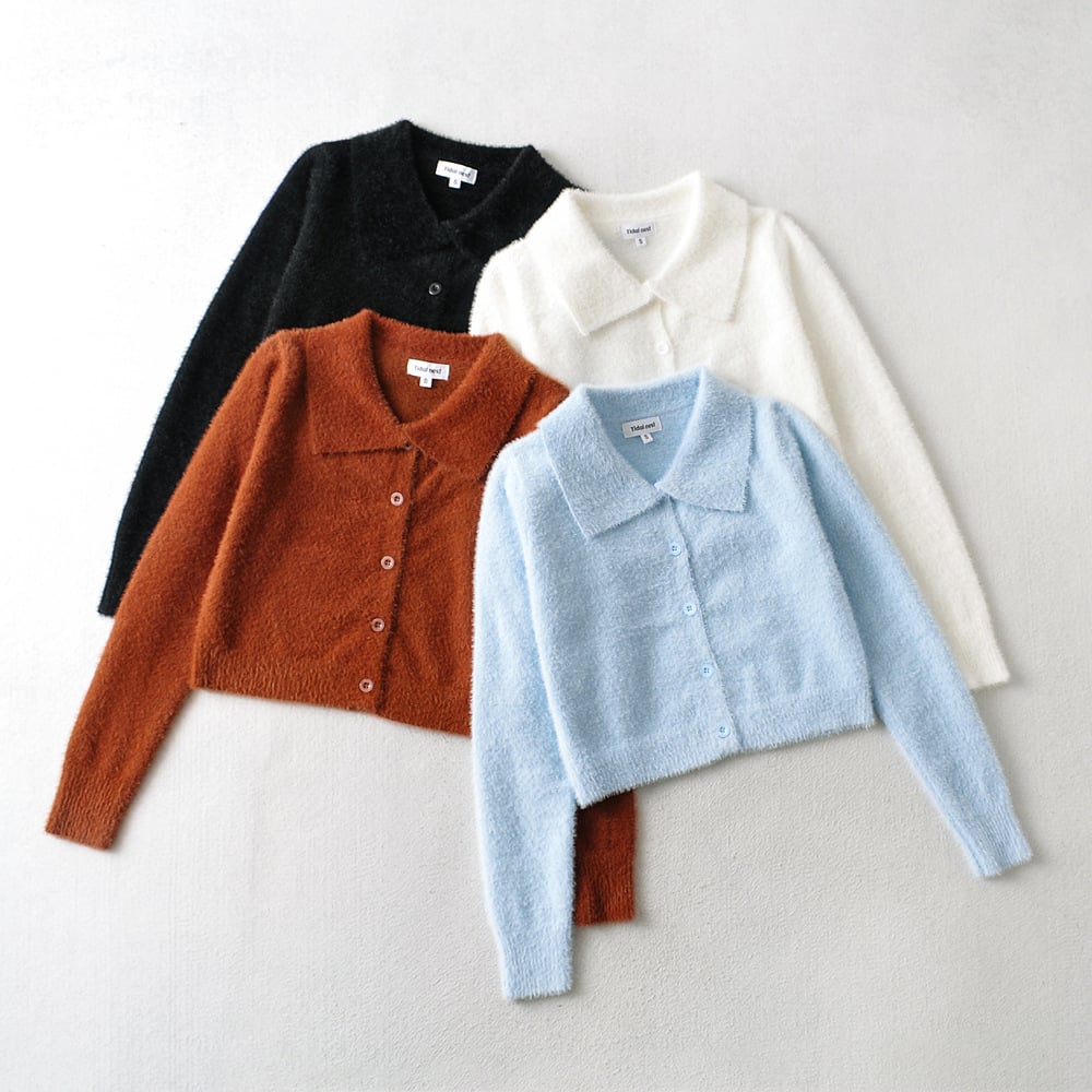Lapel Clean Long Sleeve Knit Cardigan Jacket