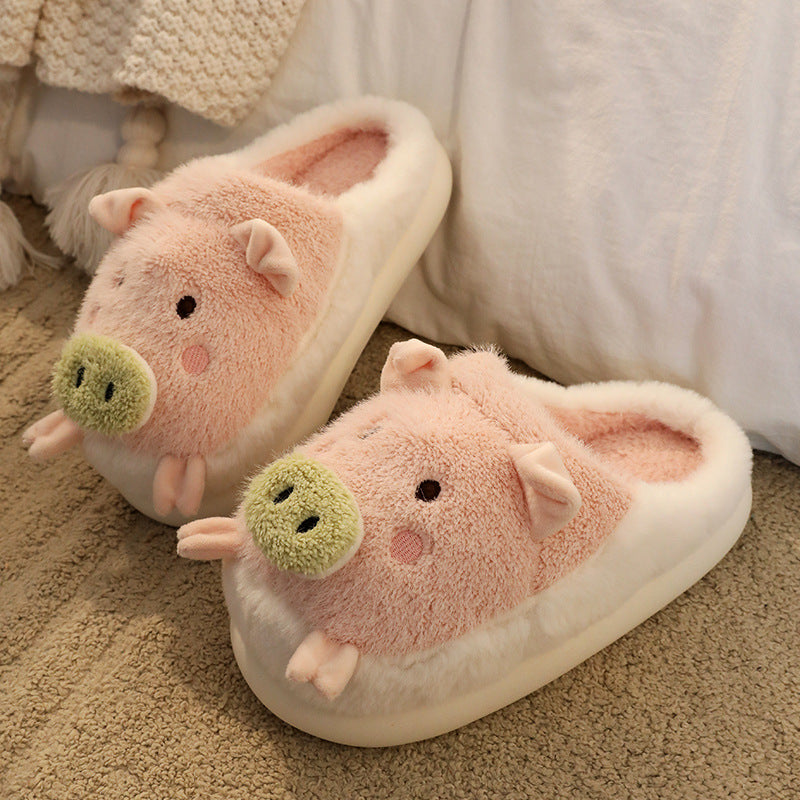 Women's Warm Cotton Slippers for Winter Home Use