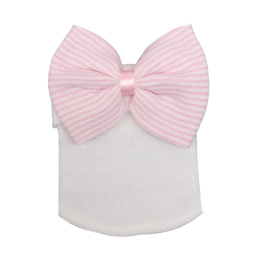 Newborn Big Bow Knit Beanie