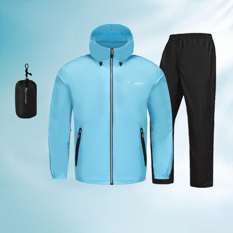 Unisex Ultralight Rain Suit - Lightweight Waterproof Jacket & Pants Set, Summer Outdoor Rainwear for Fishing & Cycling