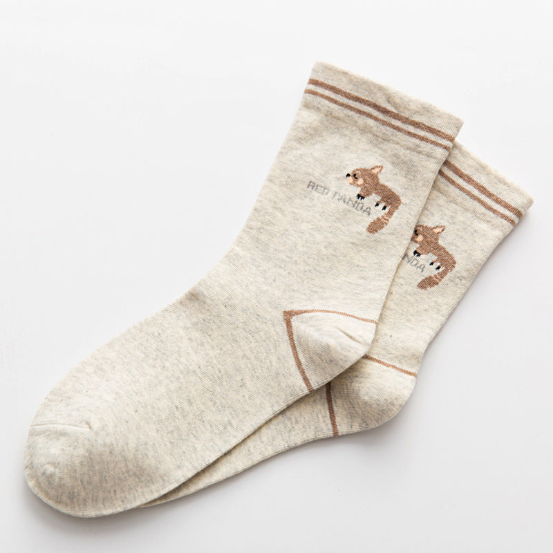 Cute Cartoon Cotton Socks for Women