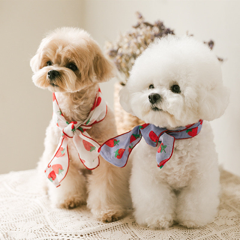 Cute Dog Bib Scarf for Small to Medium Pets