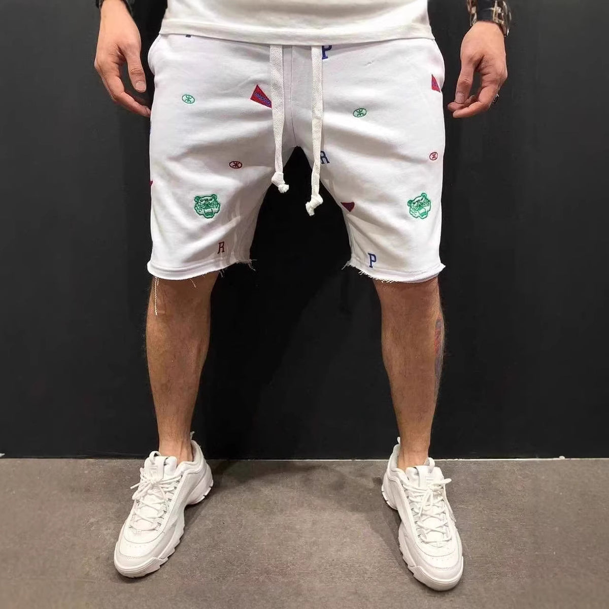 High Street Summer Casual Loose Breathable Cargo Shorts for Men, Fashion Sport Fitness Pants