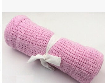 Soft Cotton Cellular Baby Blanket