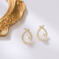 Korean Style S925 Silver Pearl Earrings for Women