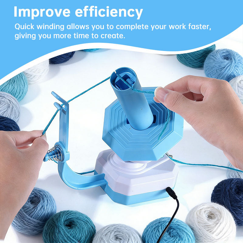 Electric Yarn Winder, Automatic Yarn Ball Winder, USB Charging Yarn Winding Machine Tool for Knitting/Crochet