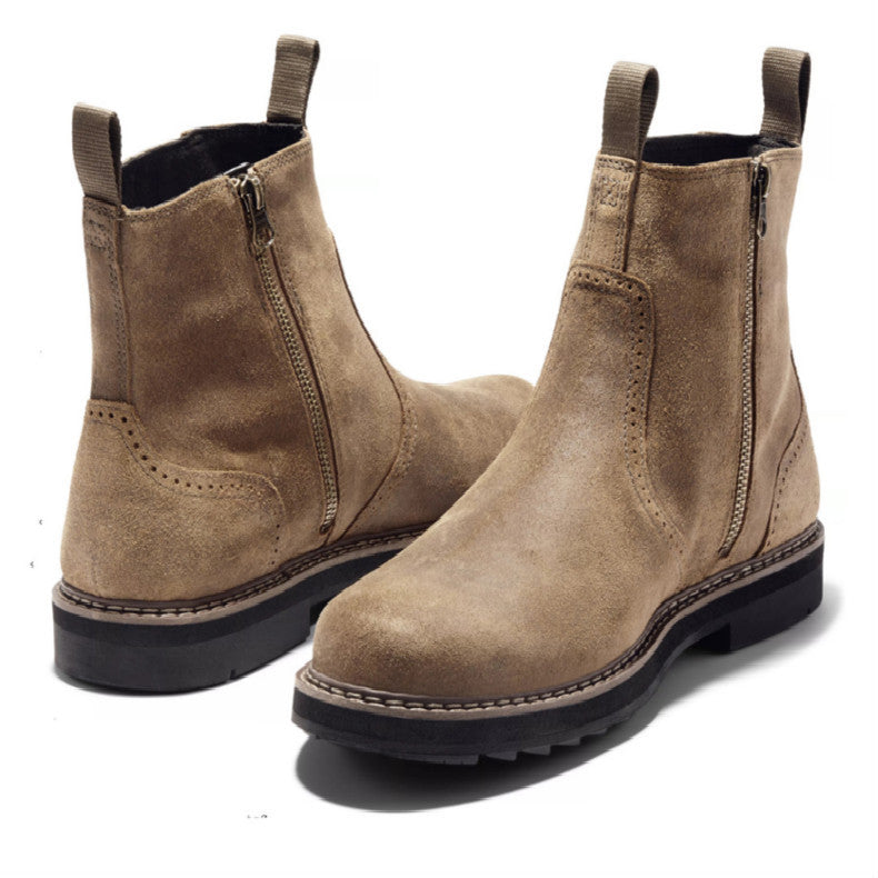 Handmade Frosted High-Top Casual Men's Boots