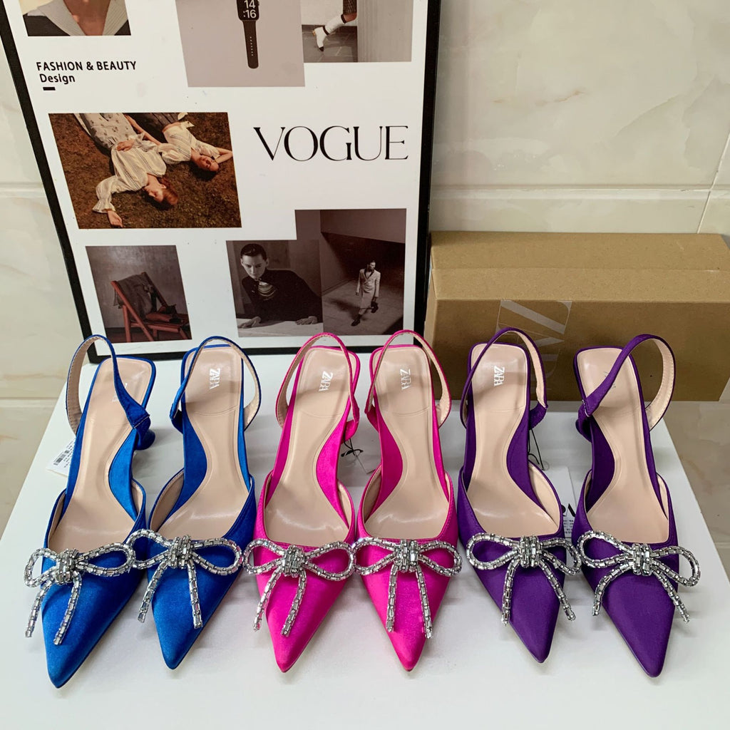 2023 Autumn Women's High Heel Rhinestone Sandals