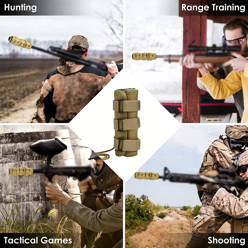 1200°F Heat Guard for Airsoft/Hunting Suppressors, 5/6/7/9 Inch Silencer Cover
