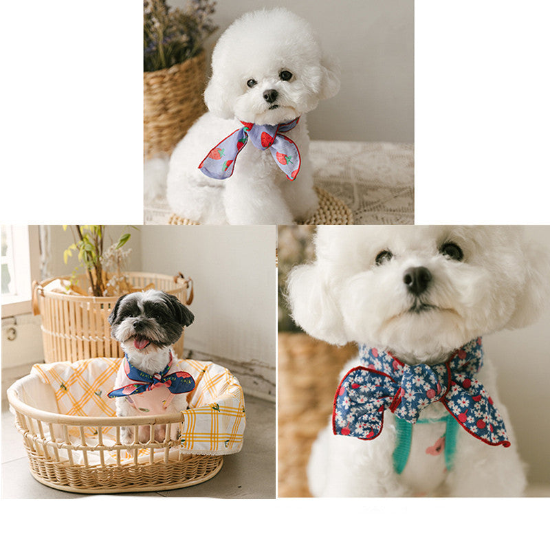 Cute Dog Bib Scarf for Small to Medium Pets