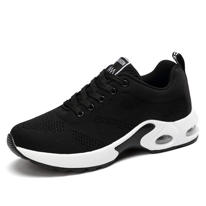 Breathable Women's Flat Sports Running Shoes with Air Cushion