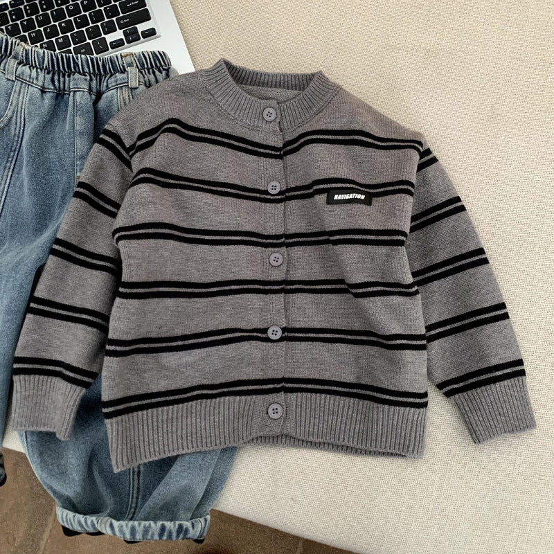 Winter Thick Knitted Jacket for Girls' Winter Clothing