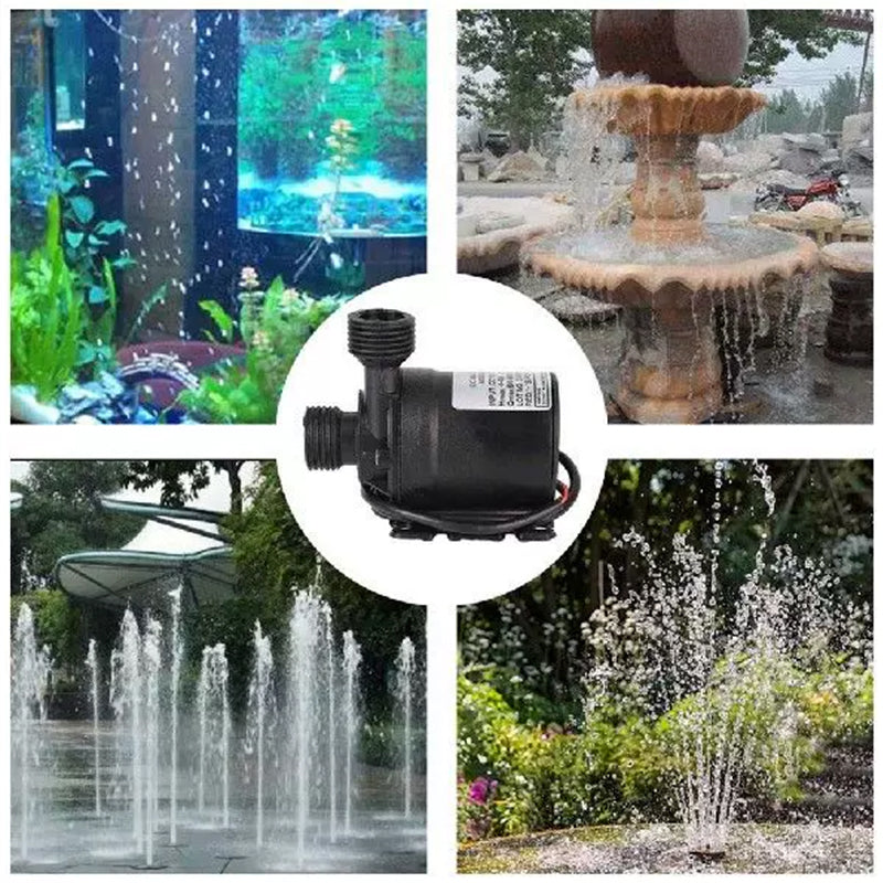 Mini Brushless DC 12V Submersible Water Pump | Tiny Motor-Driven Pump for Fish Tank, Aquarium Fountain & Pool Use