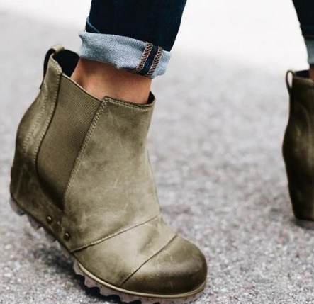 Wedge Heel Martin Boots for Europe and America