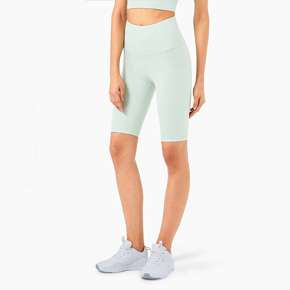 High Waist Tummy Control Peach Hip Fitness Shorts
