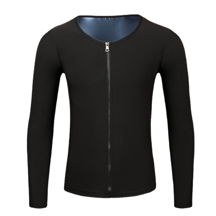 Men's Shapewear Long Sleeve Workout Sweat Suit