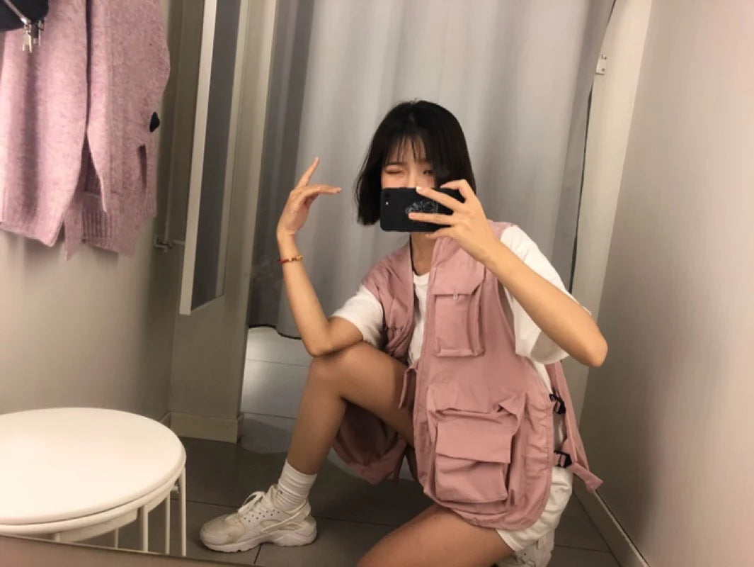 Japanese Style Tactical Vest with Multiple Pockets