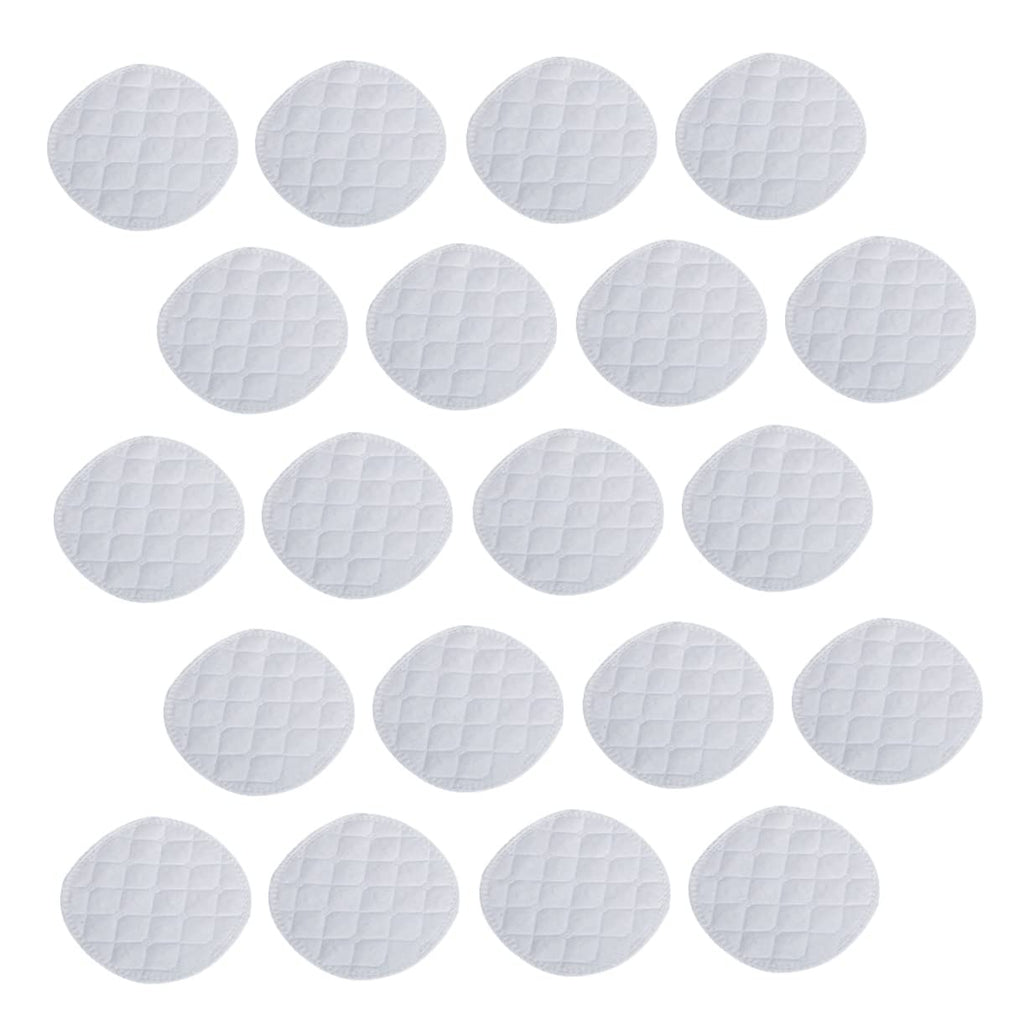 KOMBIUDA 20pcs Breast Pads Feeding Bra Pads Best Pads Best Breastfeeding Pads Feeding Pads Reusable Essentials Baby Products Ecological Cotton White Pregnant Woman Washable