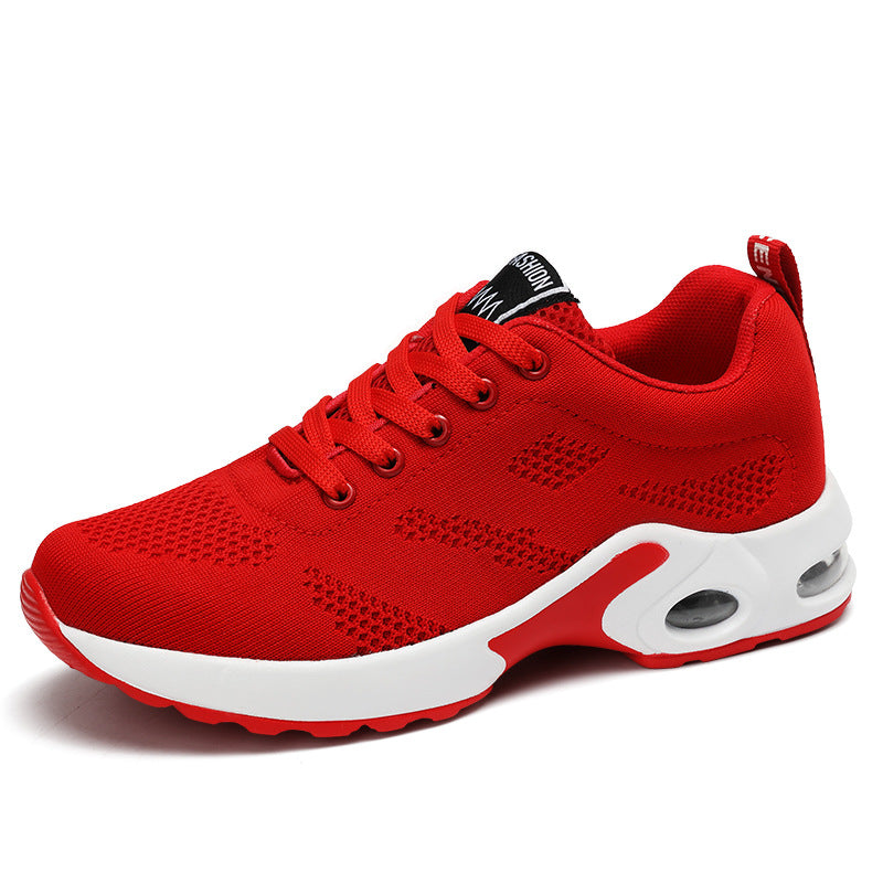 Breathable Women's Flat Sports Running Shoes with Air Cushion