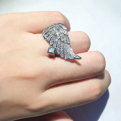 Fashion Street Style Angel Wings Ring for Women