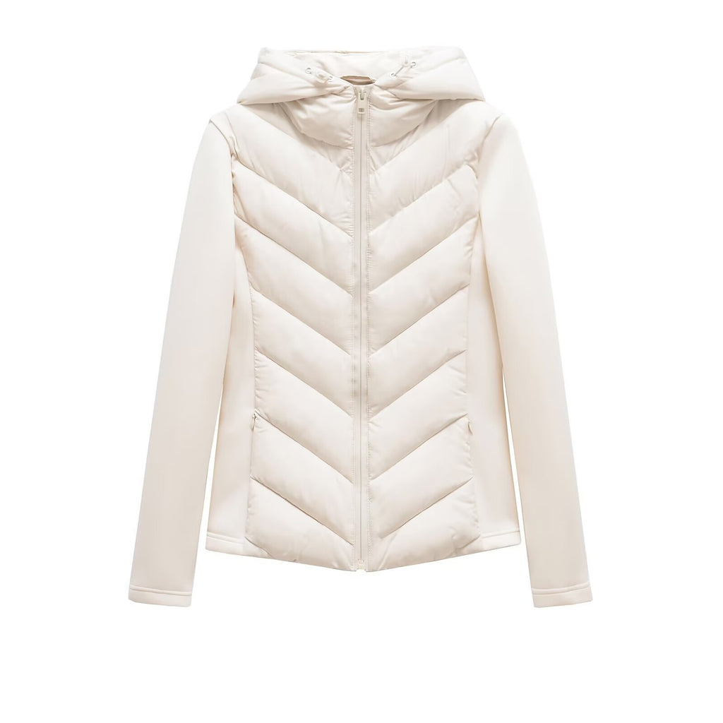 Slim Fit Lightweight Cotton Jacket with Hood for Women