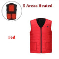 Winter five heating clothing intelligent heating vest warm clothing USB charging electric vest jacket
