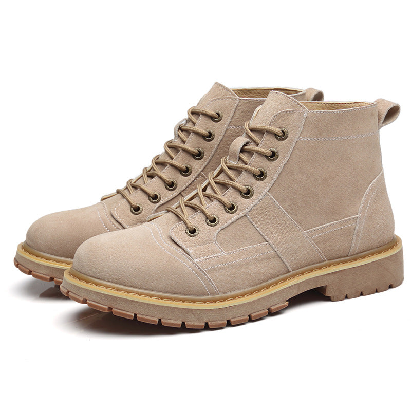Leather High-Top Tooling Shoes