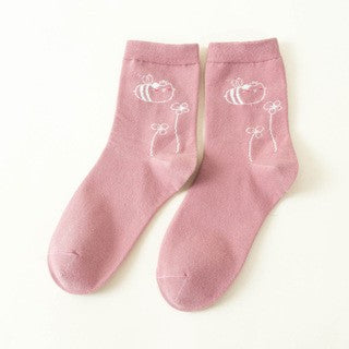 Cute Cartoon Cotton Socks for Women