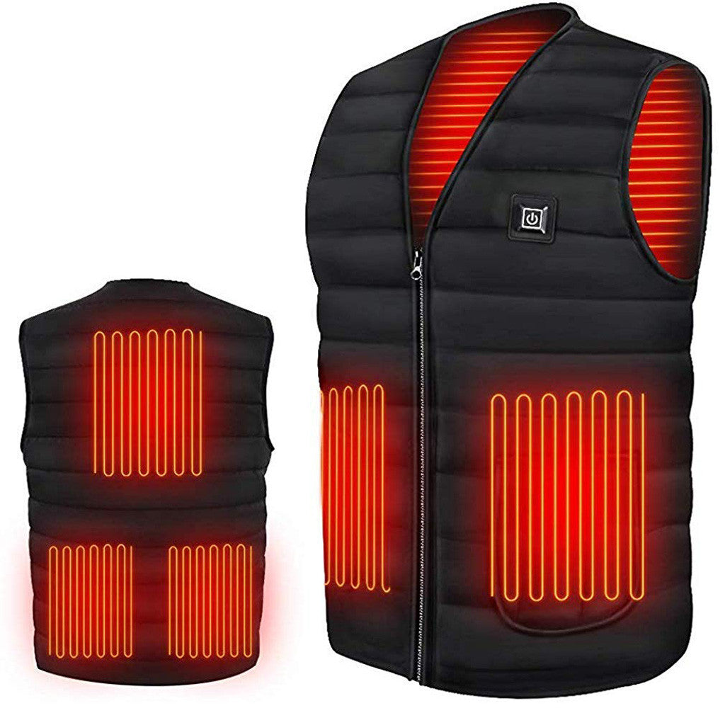 Winter five heating clothing intelligent heating vest warm clothing USB charging electric vest jacket