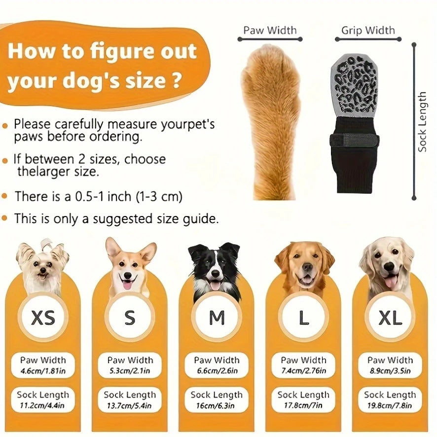 Non-slip Bottom Cotton Socks for Large Dogs, Quiet Pet Socks with Black Leopard Print, Dog Shoes for Wholesale