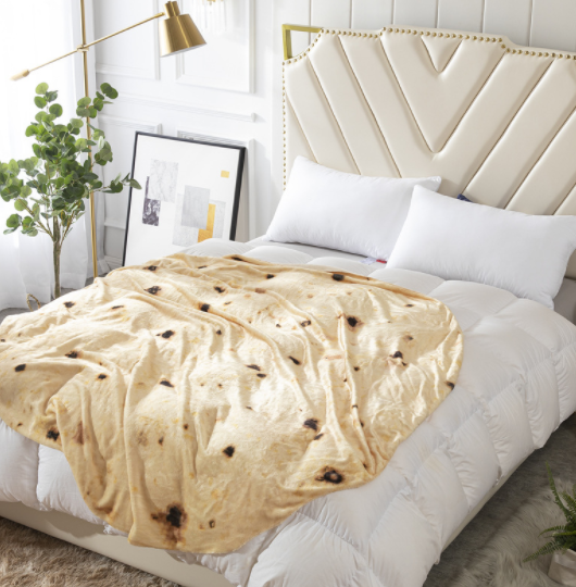 Milk Velvet Blanket, Burrito Blanket for Home Use