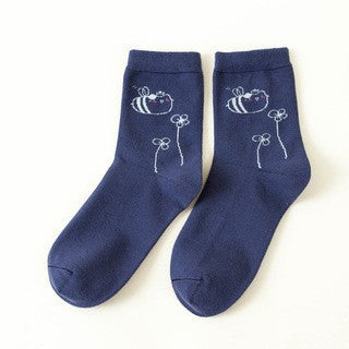 Cute Cartoon Cotton Socks for Women