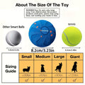 Interactive Dog Toy Ball: E-TPU Material, Random Bounce & Spin Smart Motion Ball, Self-Play Chew-Proof Pet Toy