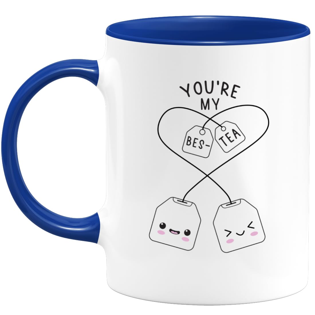 quotedazur - Mug Youre My Bestea - Cup Best Friend Loves Tea - Tea Lovers Gift - Tea Time - Birthday Christmas - Friend Best Friend Present - Woman/Man