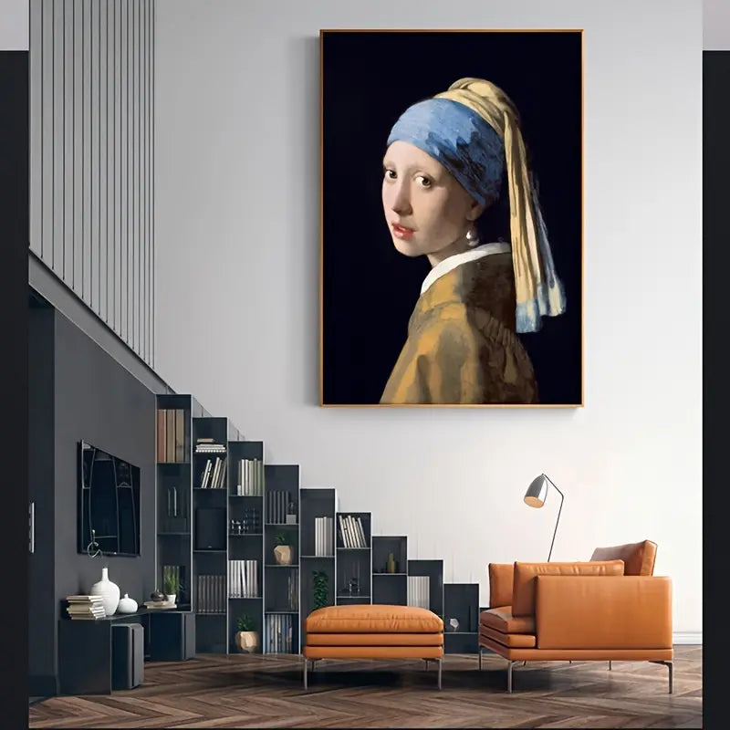 Girl With A Pearl Earring Silk Wall Art (No Frame)