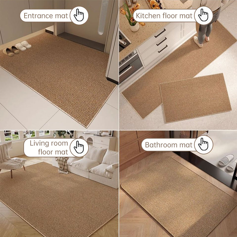 Japanese Style Kitchen Floor Mat, High-Density Pineapple Design, Water/Oil Absorbent, Durable Non-Slip Rug