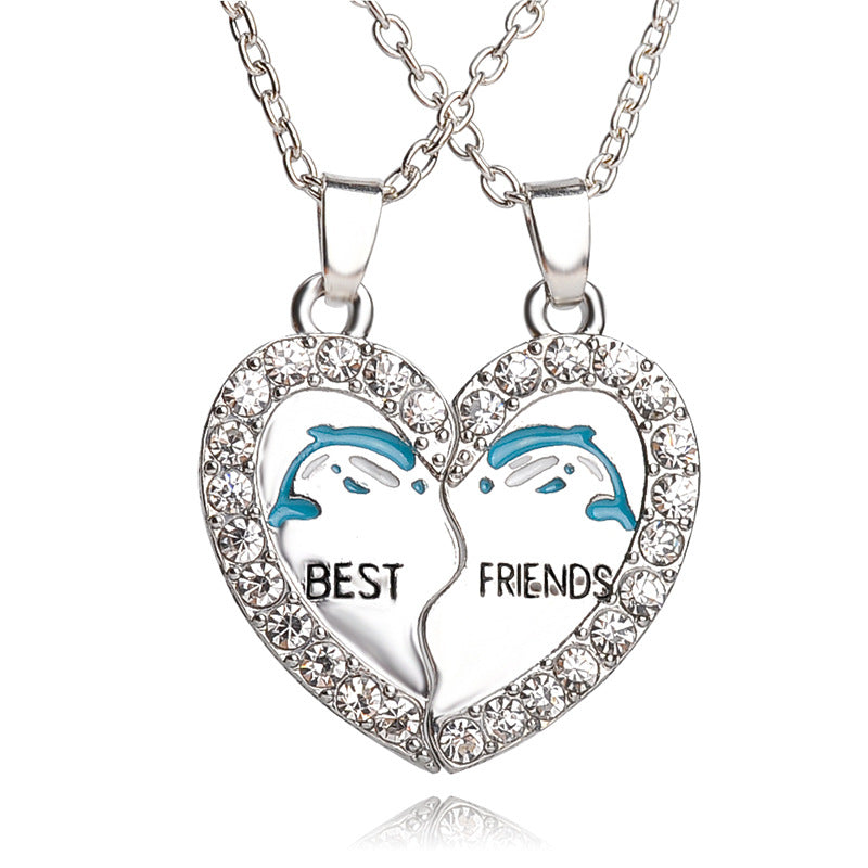 Best Friends Panda Pendant Necklace Set for BFFs