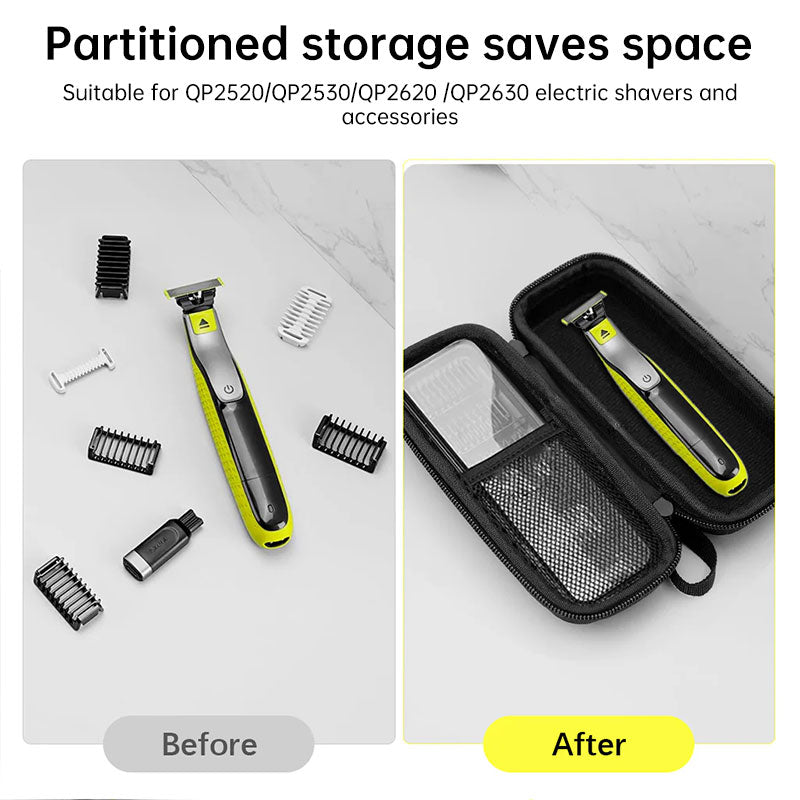 Shockproof EVA Storage Case for Philips One Blade - Waterproof Electric Shaver Travel Pouch,  Hard Shell Box (Case Only)
