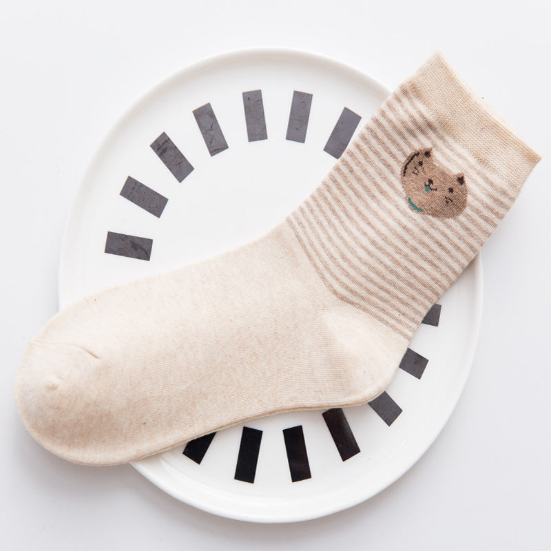 Cute Cartoon Cotton Socks for Women