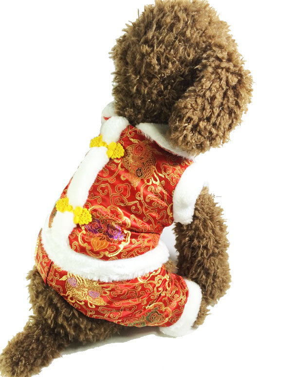 New Year's Tang Suit for Pets (Four-legged Outfit)
