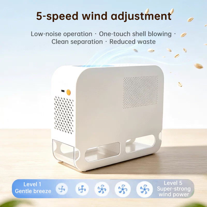 Electric Bird Seed Shell Remover – Adjustable Speed, Easy Clean Peeling Machine