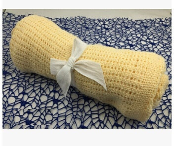 Soft Cotton Cellular Baby Blanket